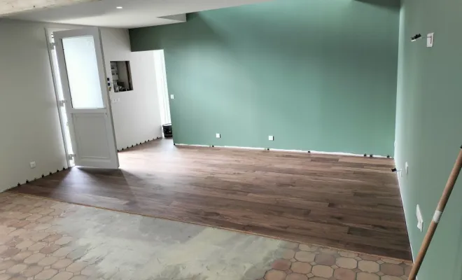 Pose de parquet massif , Saint-Quentin-sur-Isère, SBMA Menuiserie Agencement