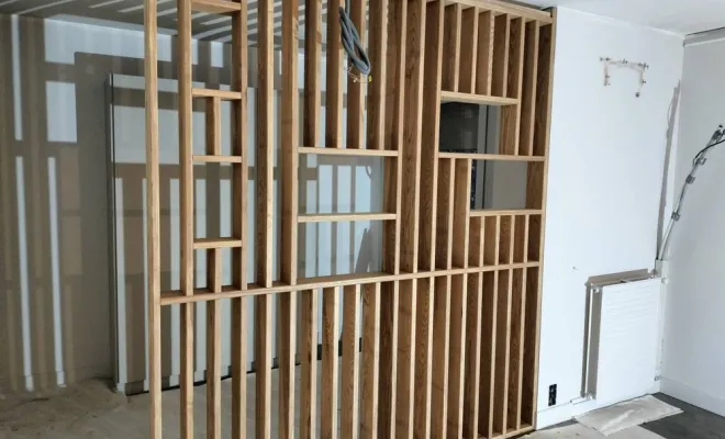 Installation de claustra, Saint-Quentin-sur-Isère, SBMA Menuiserie Agencement