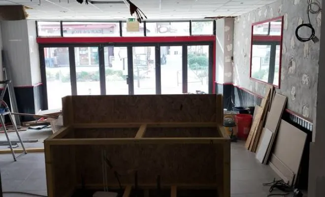 Rénovation de restaurant, Saint-Quentin-sur-Isère, SBMA Menuiserie Agencement
