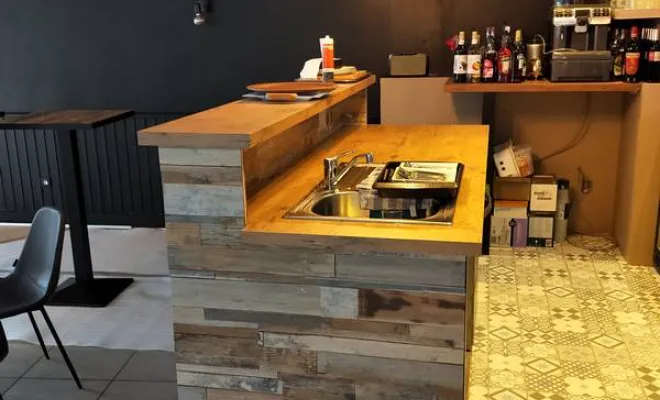 Rénovation de restaurant, Saint-Quentin-sur-Isère, SBMA Menuiserie Agencement